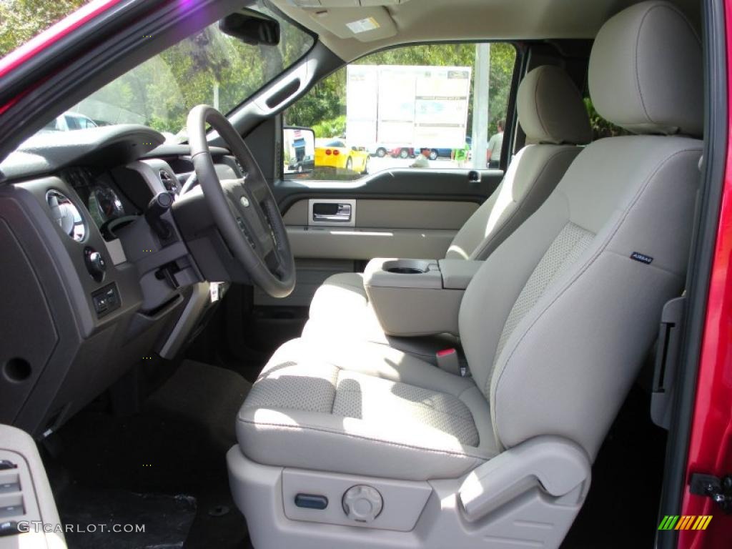 2010 F150 XLT SuperCab - Red Candy Metallic / Medium Stone photo #5