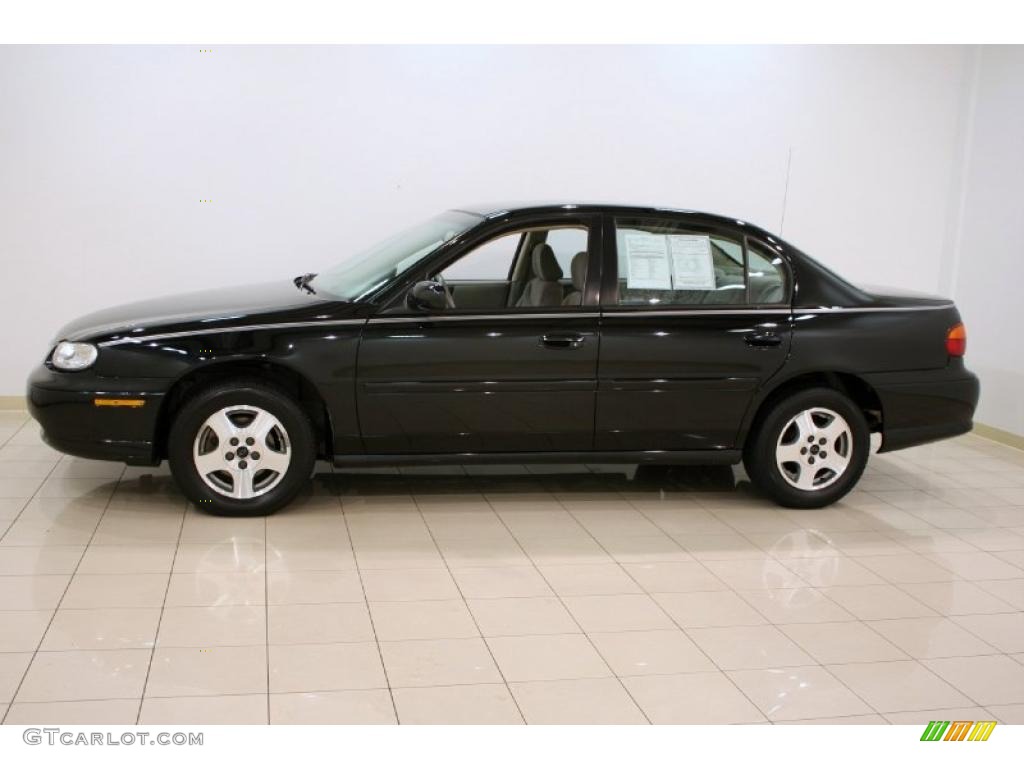 2003 Malibu LS Sedan - Black / Gray photo #4