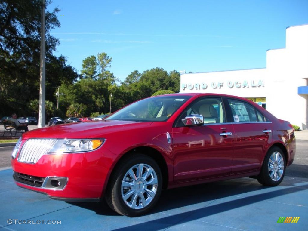 2011 MKZ FWD - Red Candy Metallic / Light Camel photo #1