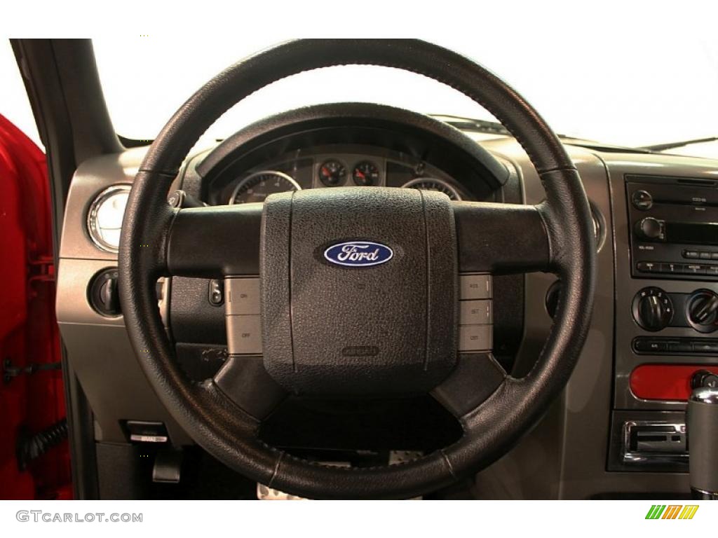 2005 F150 FX4 SuperCab 4x4 - Bright Red / Medium Flint/Dark Flint Grey photo #15