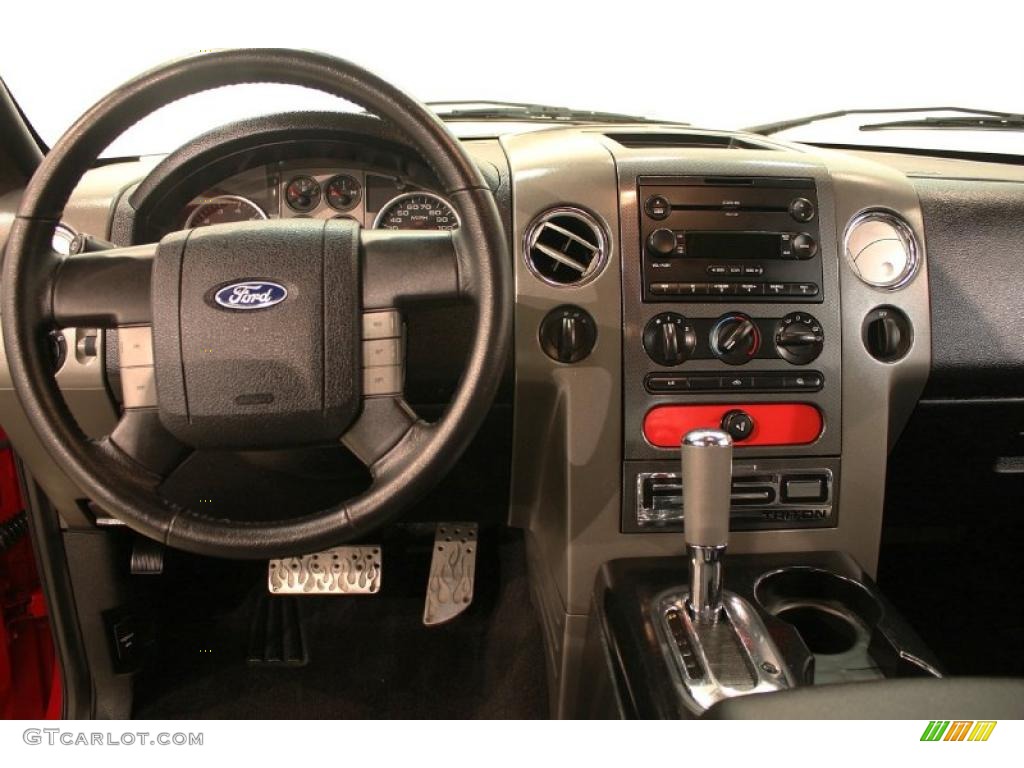 2005 F150 FX4 SuperCab 4x4 - Bright Red / Medium Flint/Dark Flint Grey photo #21