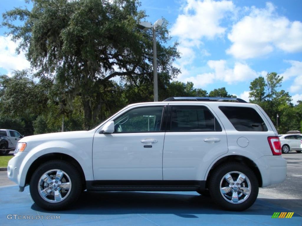 2011 Escape Limited - White Suede / Charcoal Black photo #2