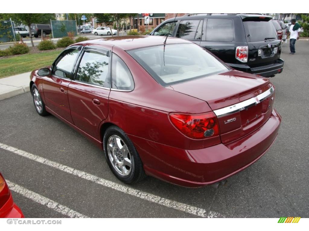 2005 L Series L300 Sedan - Berry Red / Tan photo #7