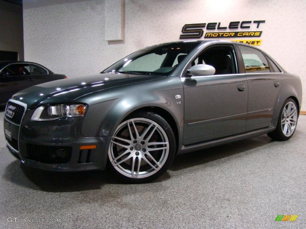 2008 RS4 4.2 quattro Sedan - Daytona Grey Pearl Effect / Black photo #1