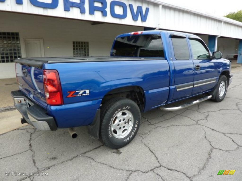 2003 Silverado 1500 LS Extended Cab 4x4 - Arrival Blue Metallic / Dark Charcoal photo #10