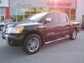 Galaxy Black 2011 Nissan Titan SV Heavy Metal Chrome Edition Crew Cab