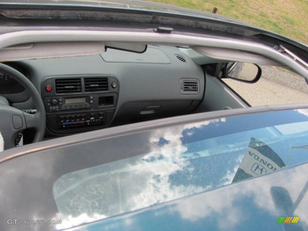 1998 Civic EX Coupe - Cypress Green Pearl / Gray photo #5