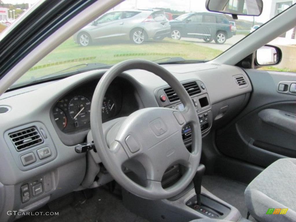 1998 Civic EX Coupe - Cypress Green Pearl / Gray photo #6