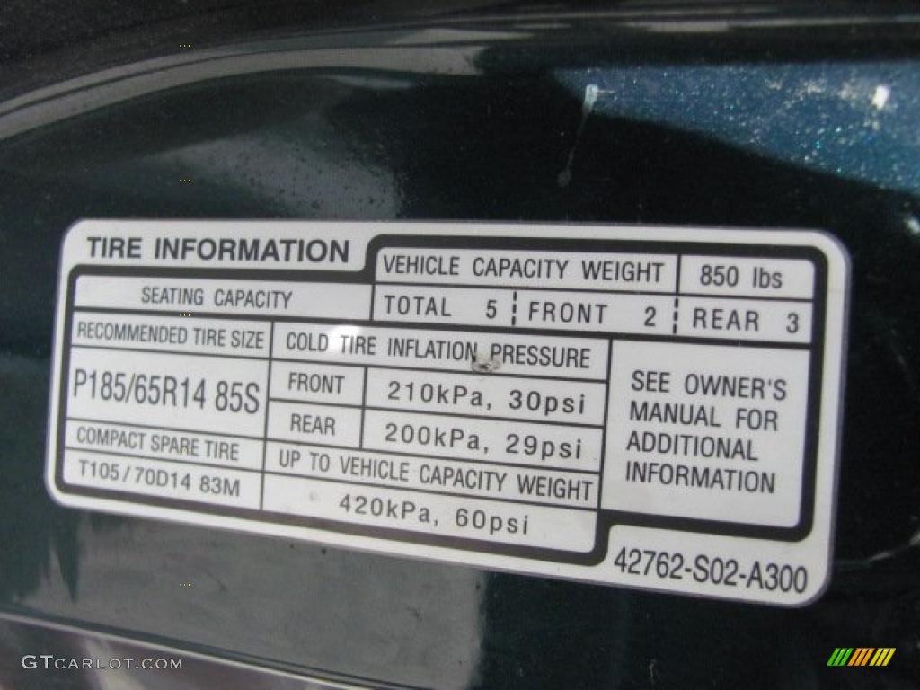 1998 Civic EX Coupe - Cypress Green Pearl / Gray photo #18
