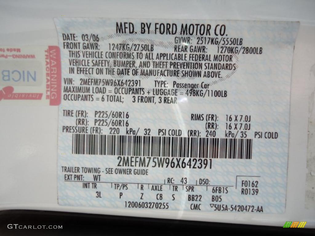 2006 Grand Marquis LS - Vibrant White / Medium Light Stone photo #37