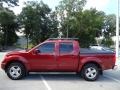 2008 Red Brawn Nissan Frontier LE Crew Cab  photo #2