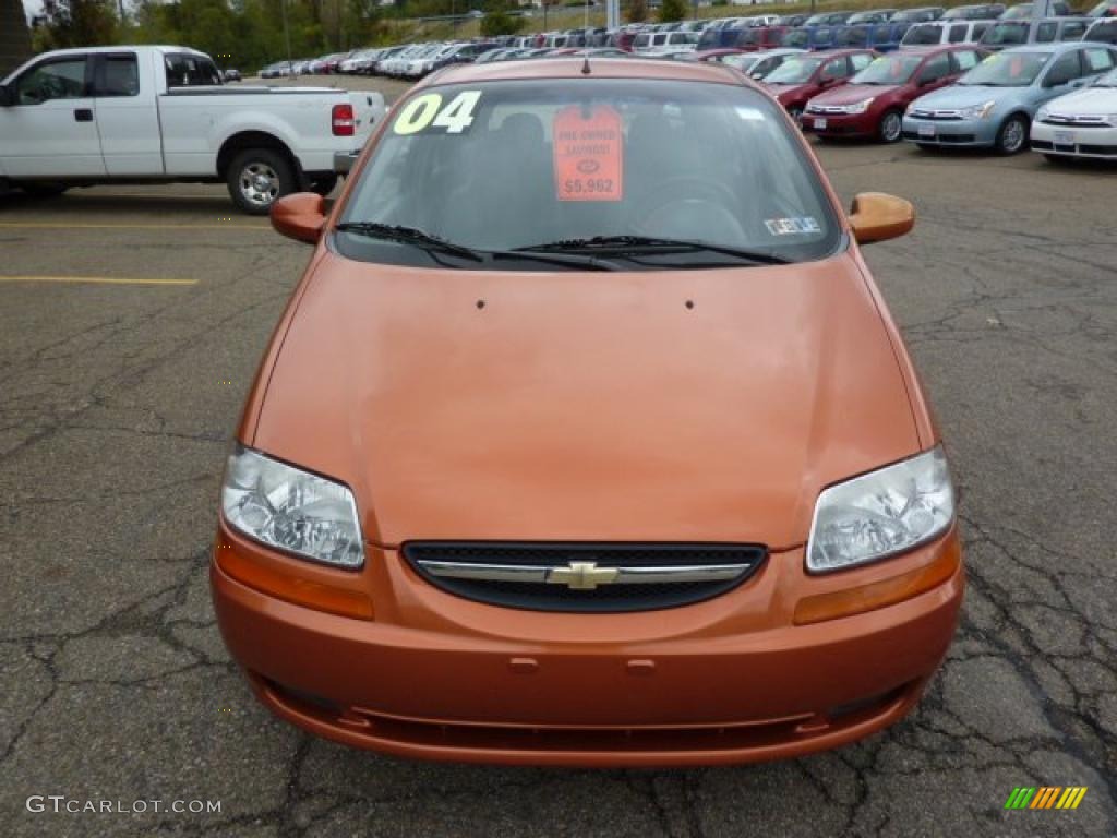 2004 Aveo LS Hatchback - Spicy Orange / Gray photo #7