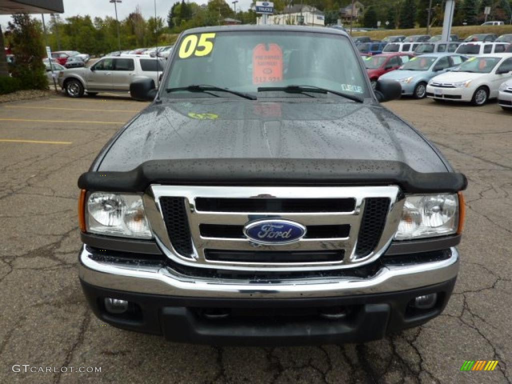 2005 Ranger XLT SuperCab 4x4 - Dark Shadow Grey Metallic / Medium Dark Flint photo #7