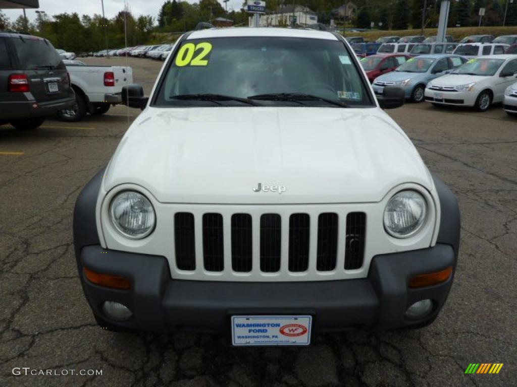 2002 Liberty Sport 4x4 - Stone White / Dark Slate Gray photo #7