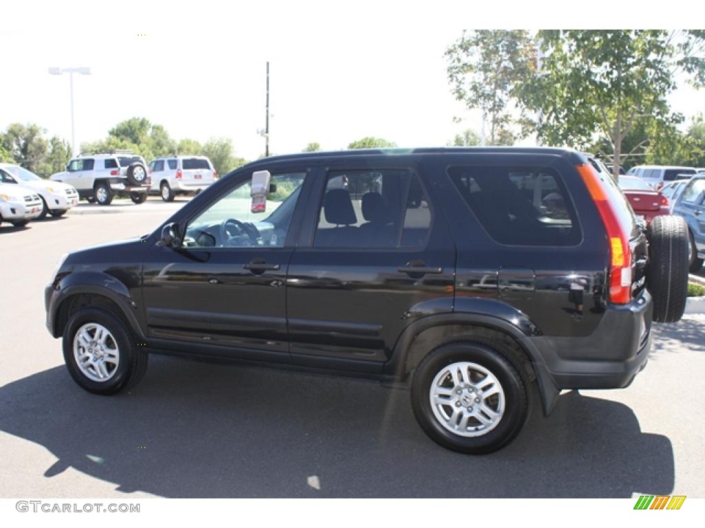 2002 CR-V EX 4WD - Nighthawk Black Pearl / Black photo #4