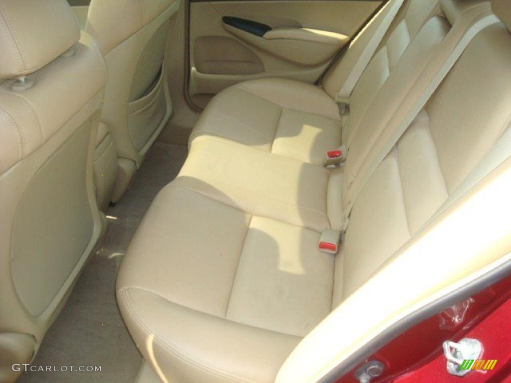 2007 Civic EX Sedan - Tango Red Pearl / Ivory photo #11
