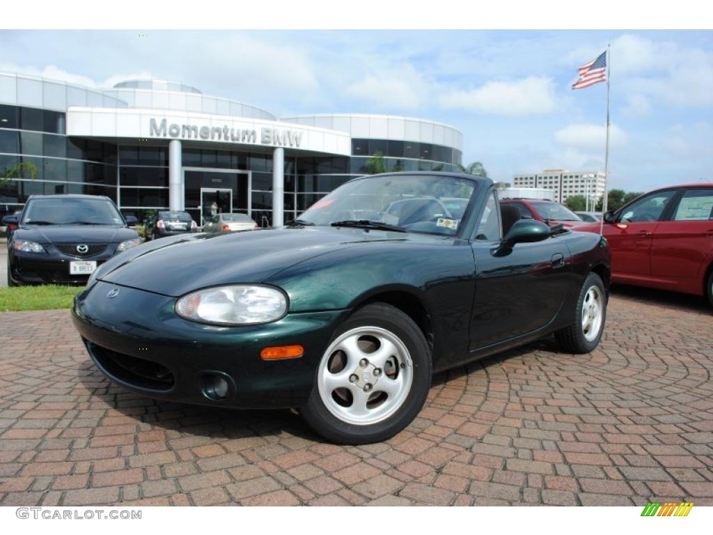 2000 MX-5 Miata Roadster - Emerald Mica / Black photo #1