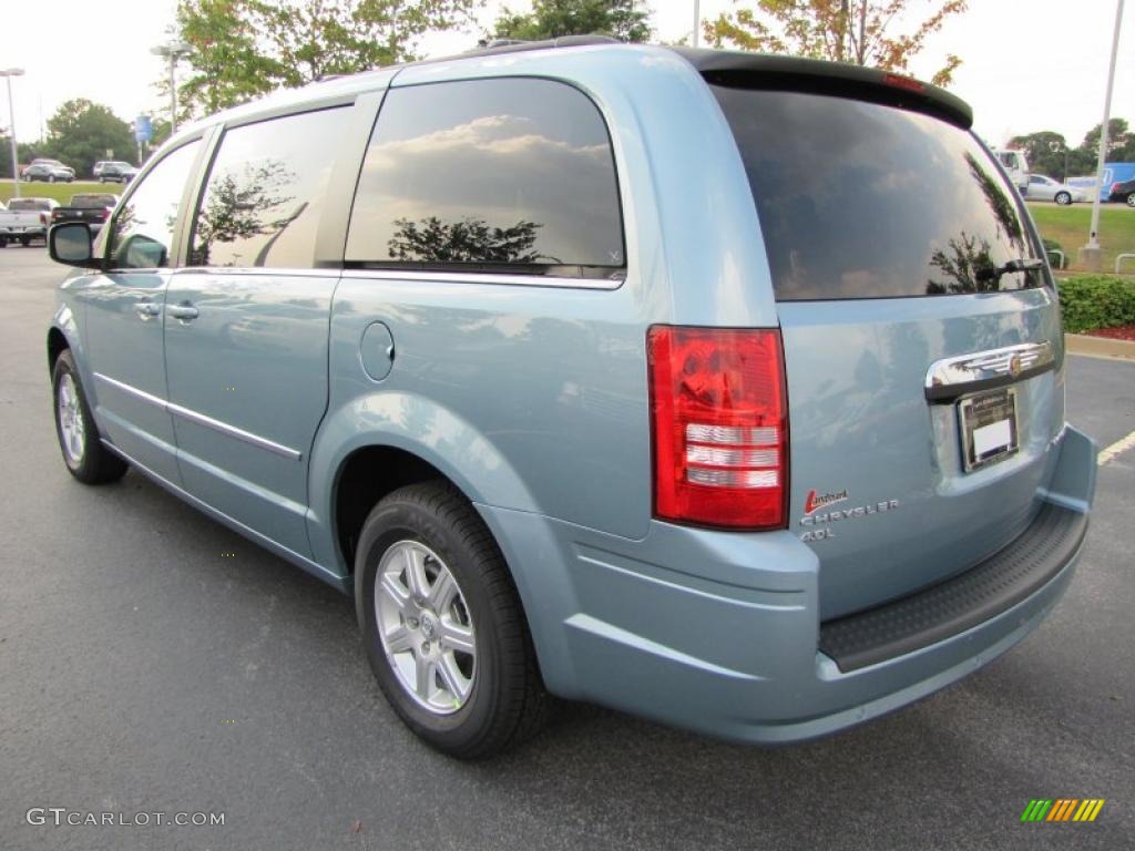 2010 Town & Country Touring - Clearwater Blue Pearl / Dark Slate Gray/Light Shale photo #2