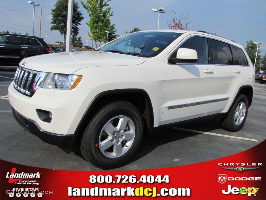 2011 Grand Cherokee Laredo - Stone White / Black photo #1