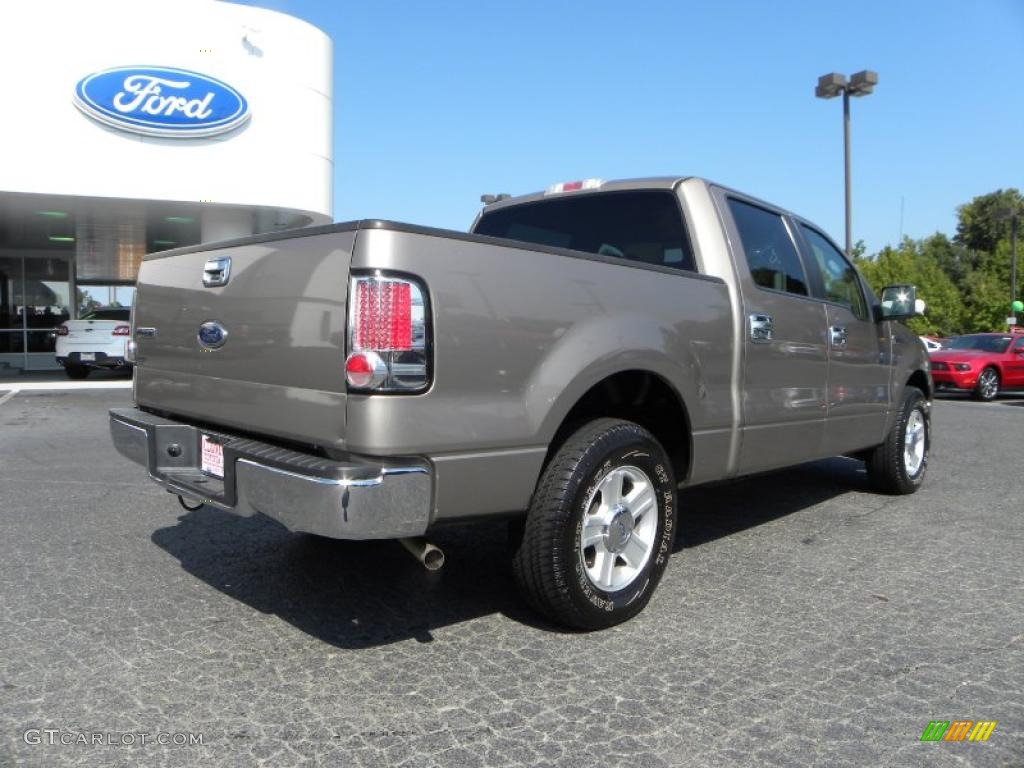 2005 F150 XLT SuperCrew - Arizona Beige Metallic / Tan photo #3
