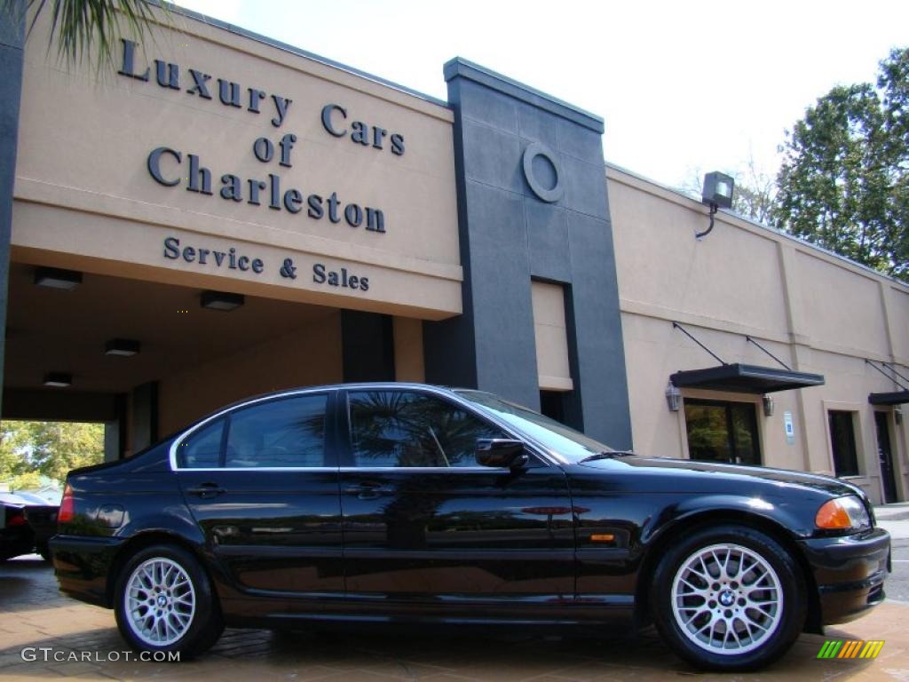 1999 3 Series 328i Sedan - Jet Black / Sand photo #2