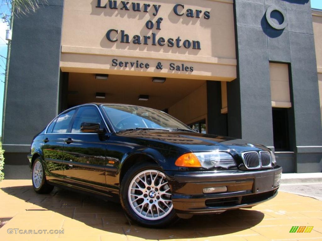 1999 3 Series 328i Sedan - Jet Black / Sand photo #33