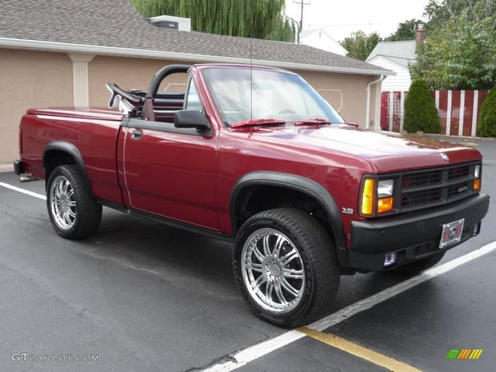 Red 1989 Dodge Dakota Sport Convertible 4x4 Exterior Photo #36725599