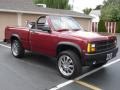 1989 Red Dodge Dakota Sport Convertible 4x4  photo #2