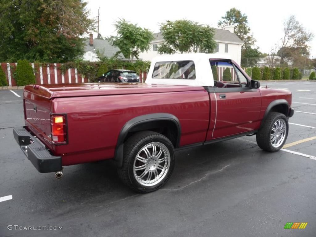 Red 1989 Dodge Dakota Sport Convertible 4x4 Exterior Photo #36725831