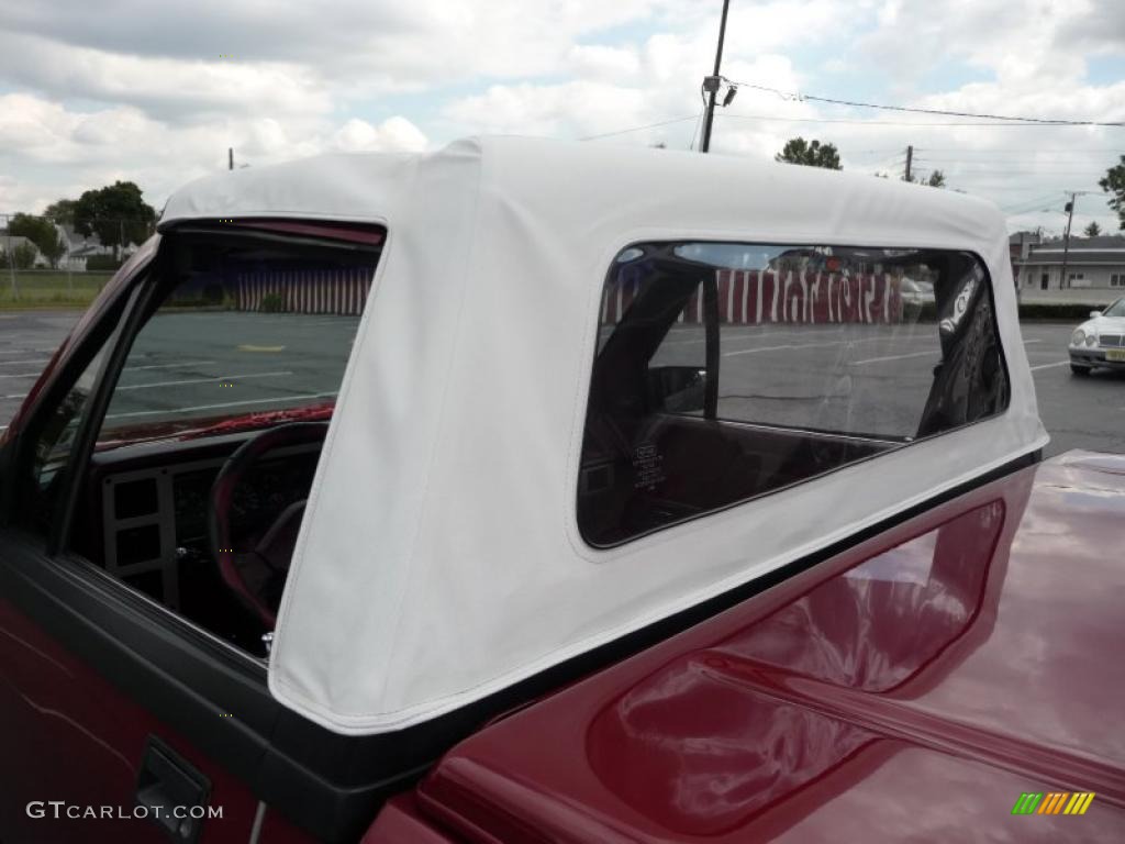 1989 Dakota Sport Convertible 4x4 - Red / Red photo #20