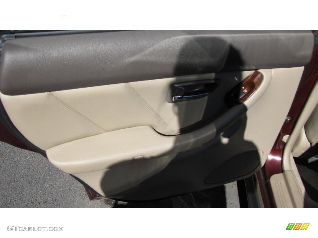 2001 Outback L.L.Bean Edition Wagon - Winestone Red Pearl / Beige photo #9