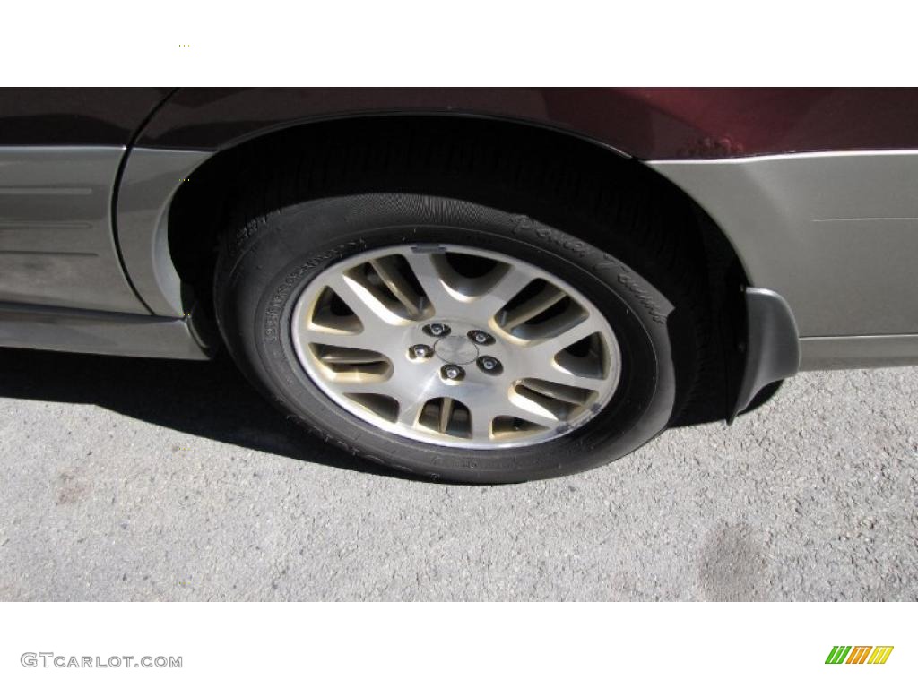 2001 Outback L.L.Bean Edition Wagon - Winestone Red Pearl / Beige photo #21