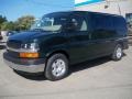 2010 Dark Green Metallic Chevrolet Express LT 1500 AWD Passenger Van  photo #1