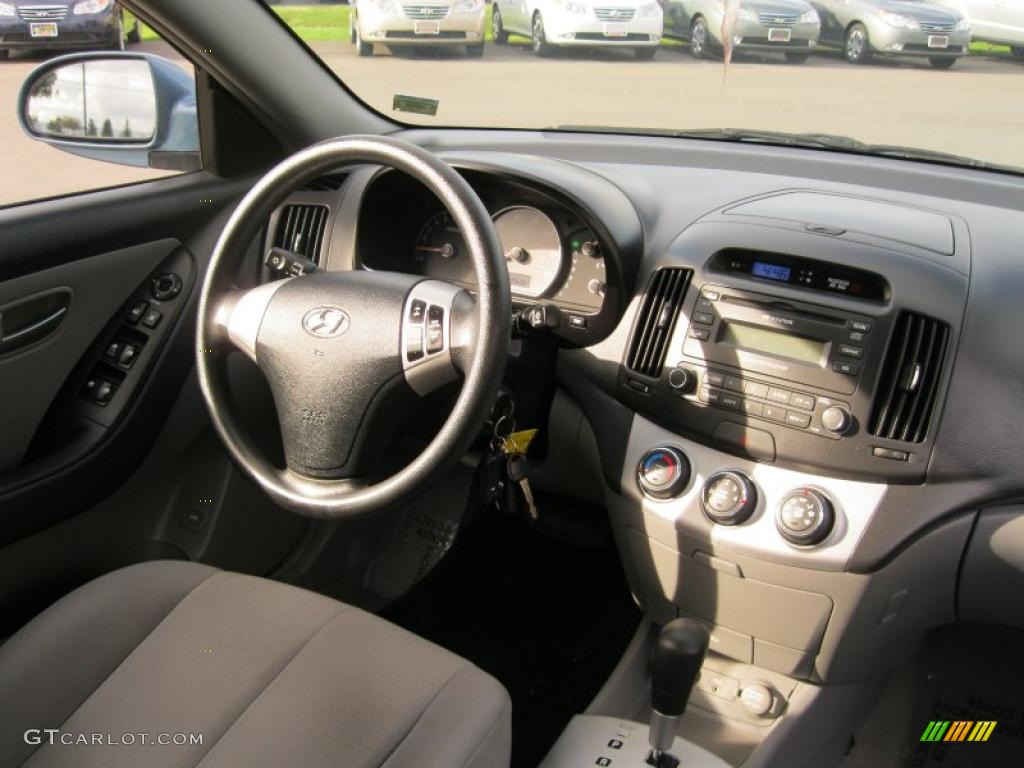 2007 Elantra GLS Sedan - Seattle Light Blue / Gray photo #19