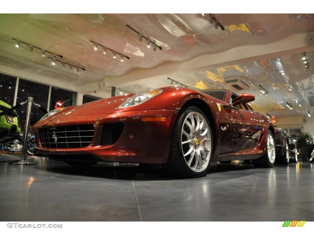 2007 599 GTB Fiorano F1 - Dark Red Metallic / Tan photo #3