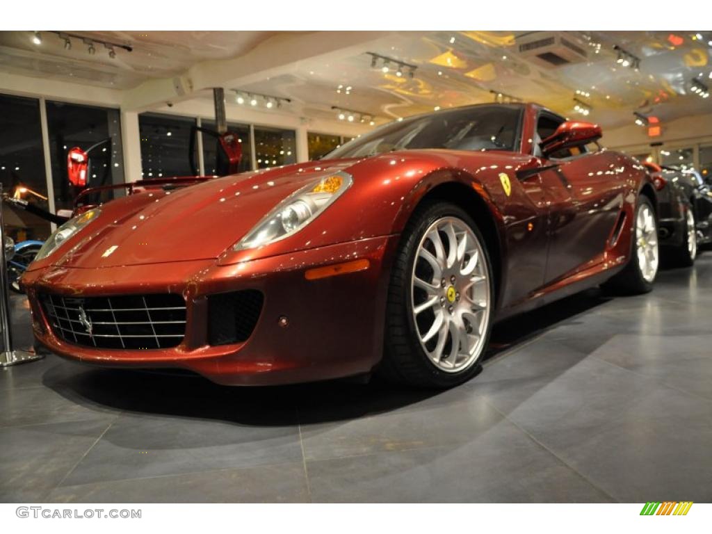 2007 599 GTB Fiorano F1 - Dark Red Metallic / Tan photo #5