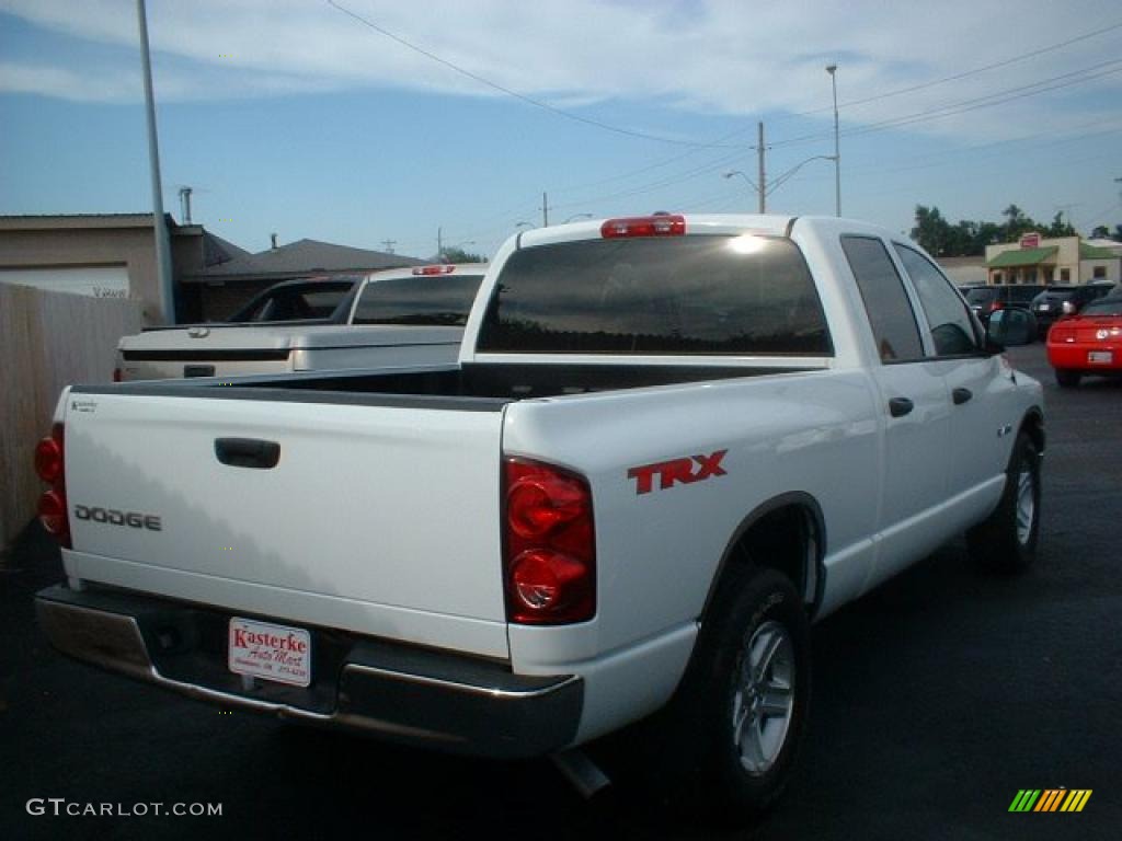 2008 Ram 1500 TRX Quad Cab - Bright Silver Metallic / Medium Slate Gray photo #4