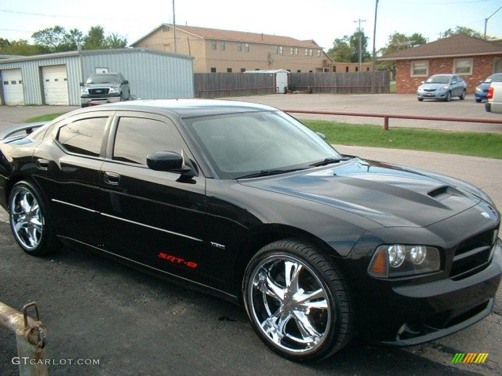 2006 Charger SRT-8 - Brilliant Black Crystal Pearl / Dark Slate Gray/Light Slate Gray photo #3