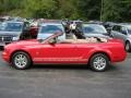 2007 Torch Red Ford Mustang V6 Deluxe Convertible  photo #12