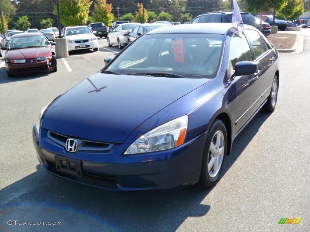 2003 Accord EX Sedan - Eternal Blue Pearl / Gray photo #5