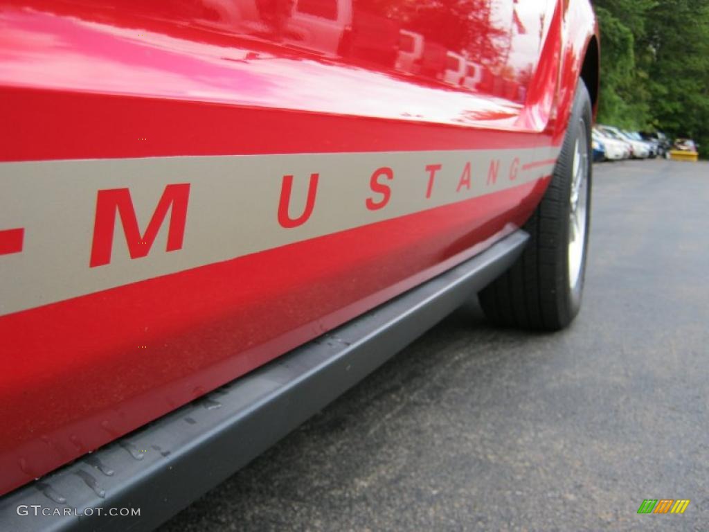 2007 Mustang V6 Deluxe Convertible - Torch Red / Medium Parchment photo #22