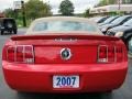 2007 Torch Red Ford Mustang V6 Deluxe Convertible  photo #24