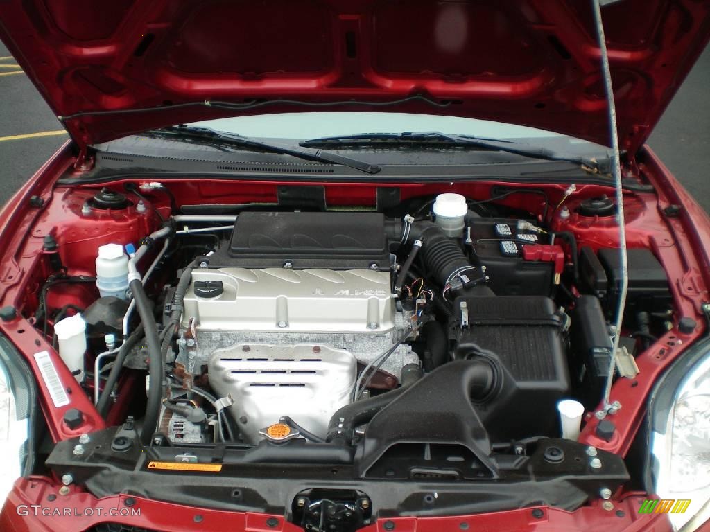 2008 Eclipse SE Coupe - Rave Red / Dark Charcoal photo #15