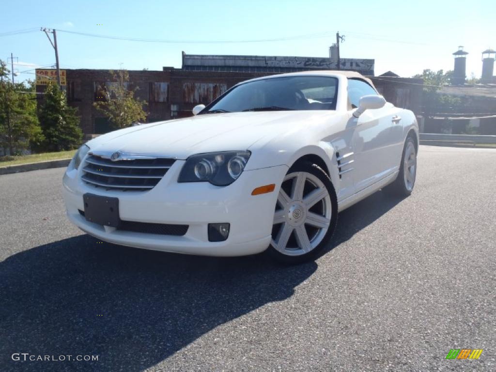 2005 Crossfire Limited Roadster - Alabaster White / Dark Slate Grey/Cedar photo #1