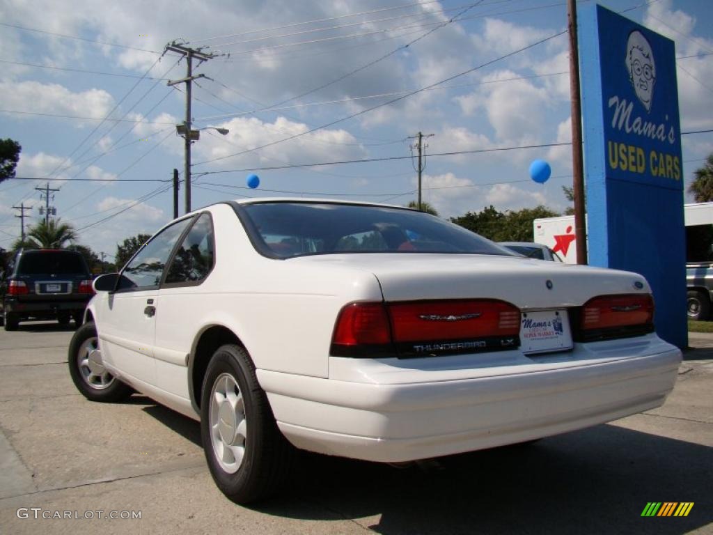 1993 Thunderbird LX - Oxford White / Red photo #31