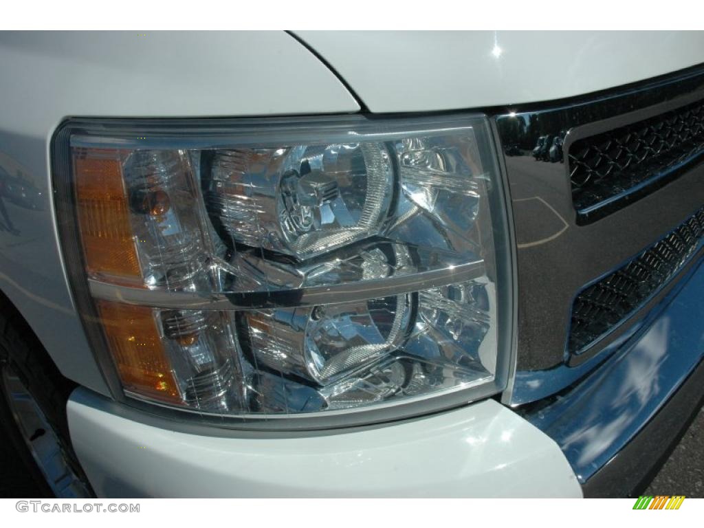 2008 Silverado 1500 LT Extended Cab 4x4 - Summit White / Light Titanium/Ebony Accents photo #10