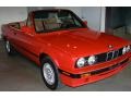 Brilliant Red 1992 BMW 3 Series 318i Convertible