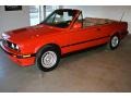 1992 Brilliant Red BMW 3 Series 318i Convertible  photo #2