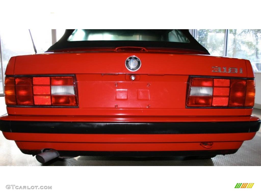 1992 3 Series 318i Convertible - Brilliant Red / Tan photo #12