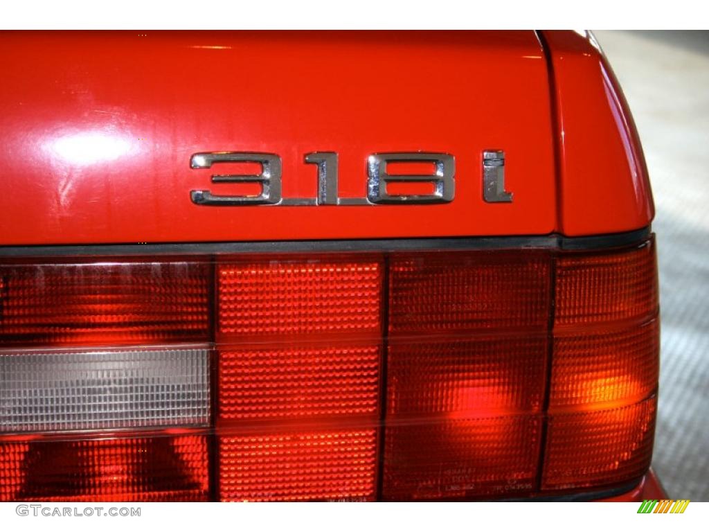 1992 3 Series 318i Convertible - Brilliant Red / Tan photo #13